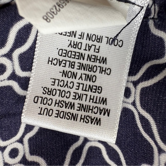 Dana Buchman Tunic size 14 Nautical BeachCoastal Tropical Yacht Pool Coverup - Picture 6 of 9